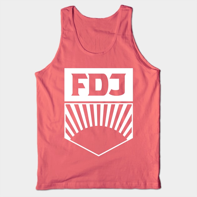 FDJ - Free German Youth Logo (white) Tank Top by GetThatCar